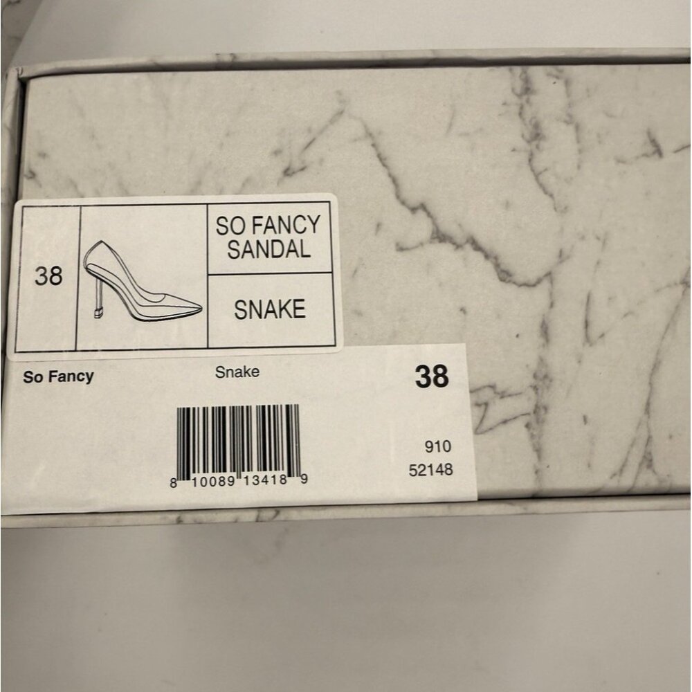 Jessica Rich So Fancy Sandal Snake Print Stiletto Pumps New Size EU 38 USA 7.5 8 - Picture 8 of 10